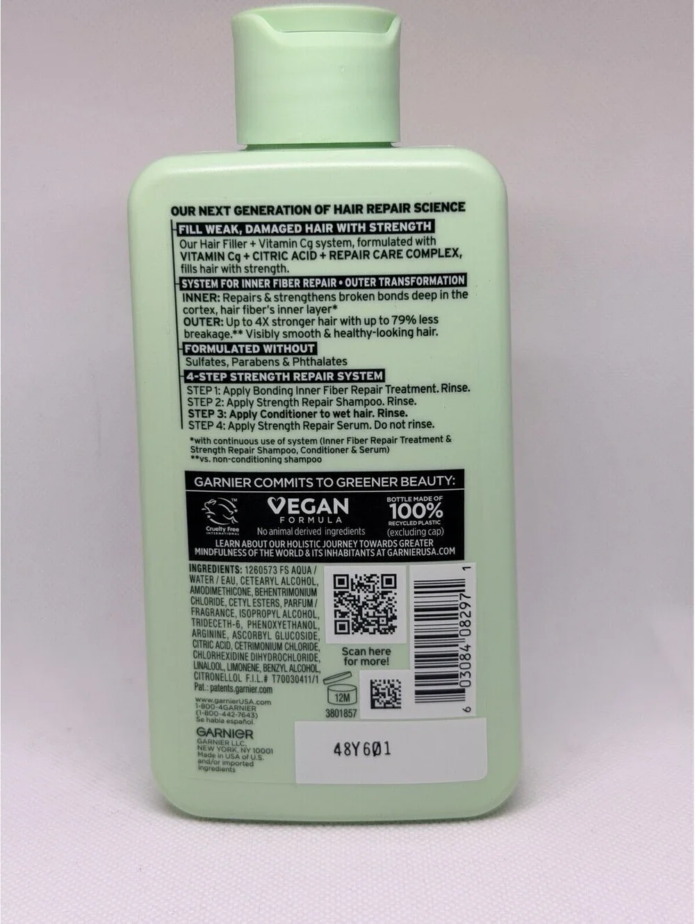 Garnier Fructis Hair Filler Strength Repair Conditioner New In Packaging 10.1 oz